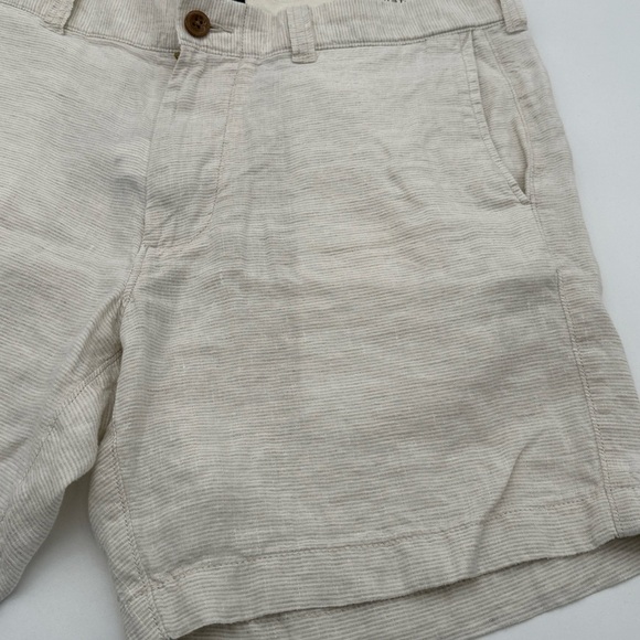 J.Crew Linen Shorts Size W34 7” Beige - Picture 3 of 14